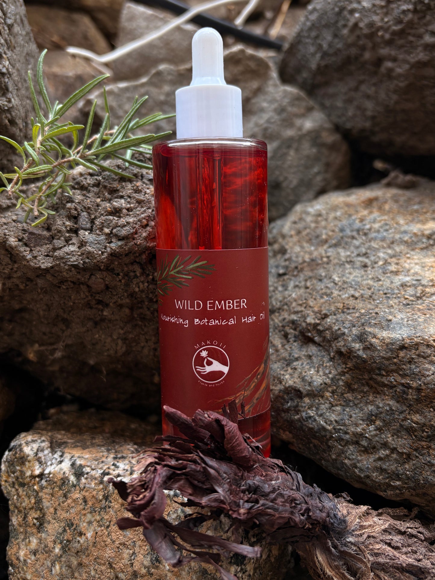 Wild Ember Nourishing Botanical Hair Oil - makoiiapothecary