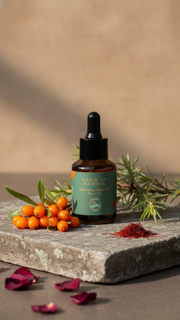 Elixir of the Mountains  Restorative Botanical Face Oil - makoiiapothecary