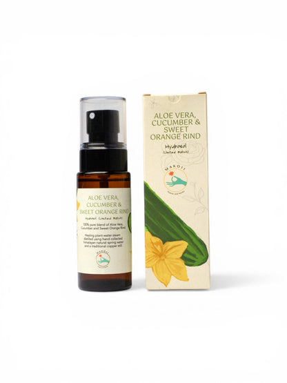 Aloe Vera, Cucumber and Orange Rind Hydrosol - makoiiapothecary
