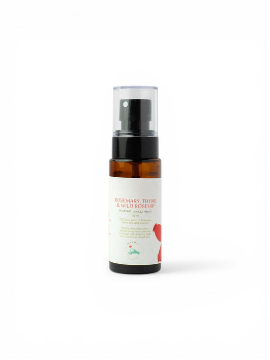 Rosemary, Thyme and Wild Rosehip Hydrosol - makoiiapothecary