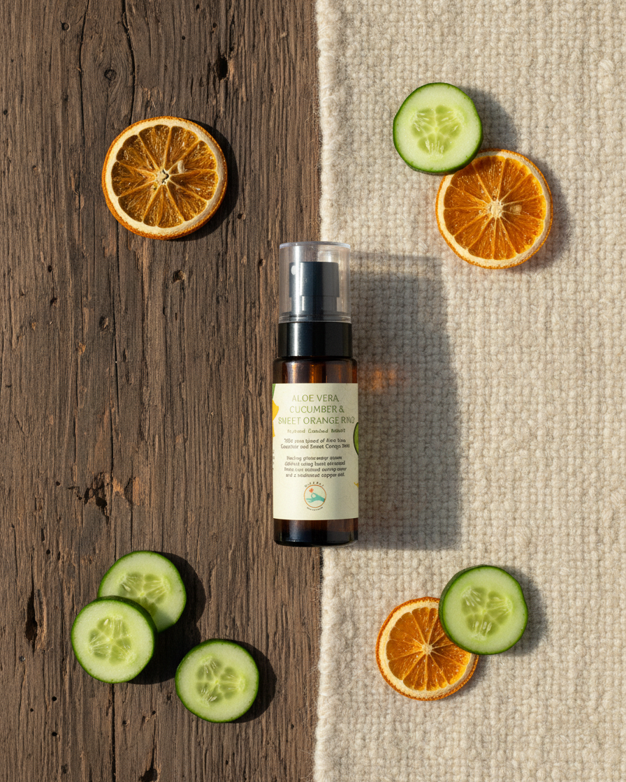 Aloe Vera, Cucumber and Orange Rind Hydrosol - makoiiapothecary
