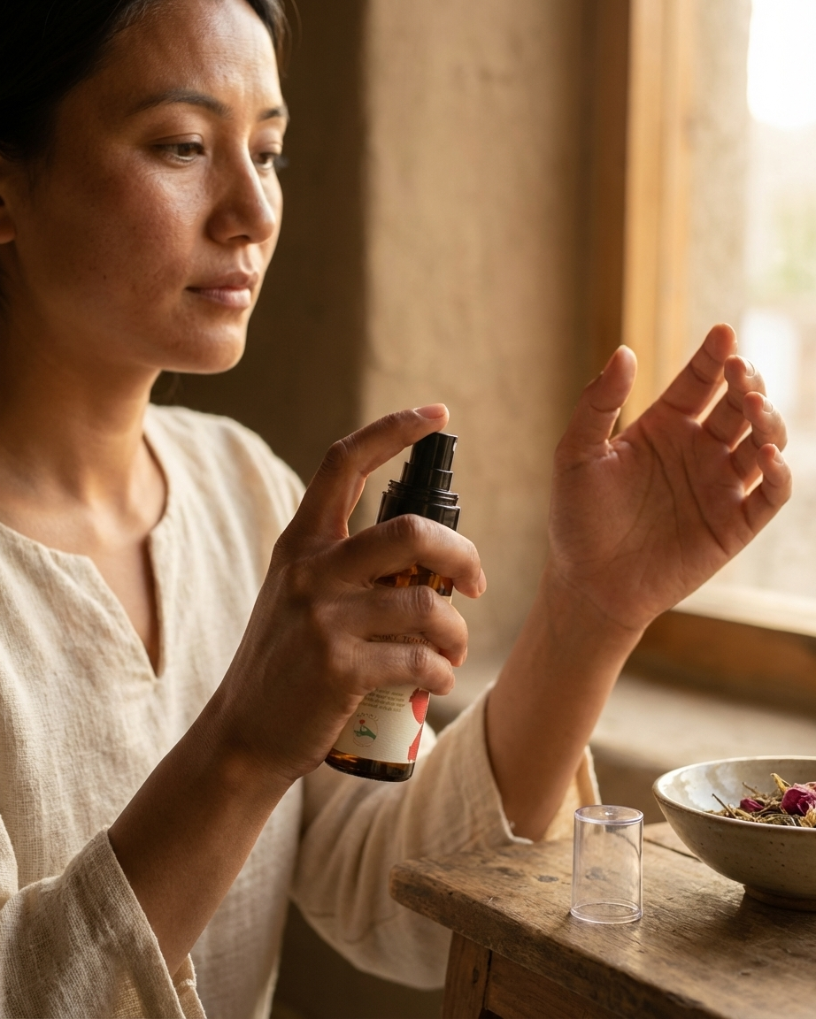 Rosemary, Thyme and Wild Rosehip Hydrosol - makoiiapothecary